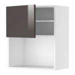 ФАКТУМ Навесной шкаф для СВЧ-печи - Абстракт серый, 60x92 см