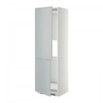 МЕТОД Выс шкаф д/холодильн или морозильн - 60x60x200 см, Веддинге серый, белый