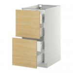 МЕТОД / ФОРВАРА Напольн шкаф 2 фронт пнл/4 средн ящ - белый, Тингсрид под березу, 40x60 см МЕТОД / ФОРВАРА Напольн шкаф 2 фронт пнл/4 средн ящ - белый, Тингсрид под березу, 40x60 см