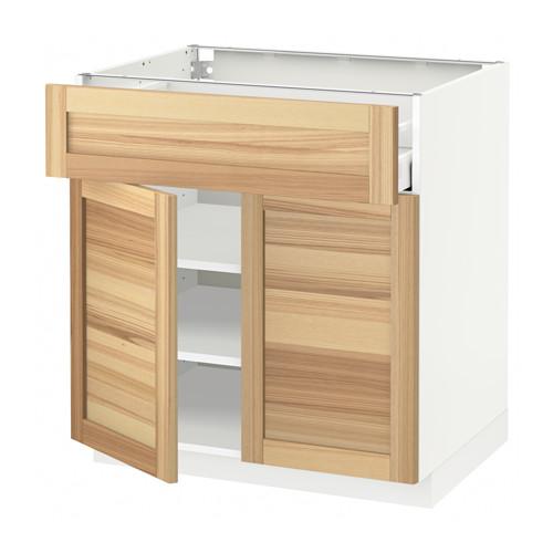 METHODE / MAXIMER Bodenschrank + Schublade / 2 Türen - weiß, Thorhamn