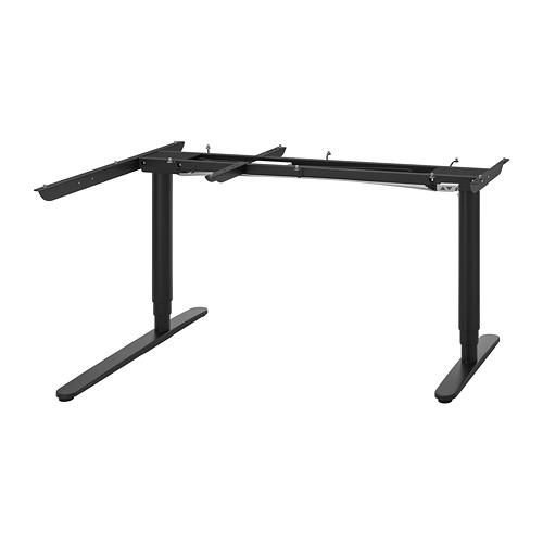 BEKANT угловой стол-трансформер,электр черный 110x160 cm