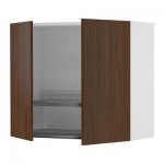 ФАКТУМ Навесной шкаф с посуд суш/2 дврц - Валла под грецкий орех, 60x70 см
