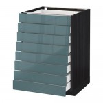 METOD/MAXIMERA наполн шкаф 8 фронт/8 низк ящиков оцинковка METOD/MAXIMERA наполн шкаф 8 фронт/8 низк ящиков оцинковка