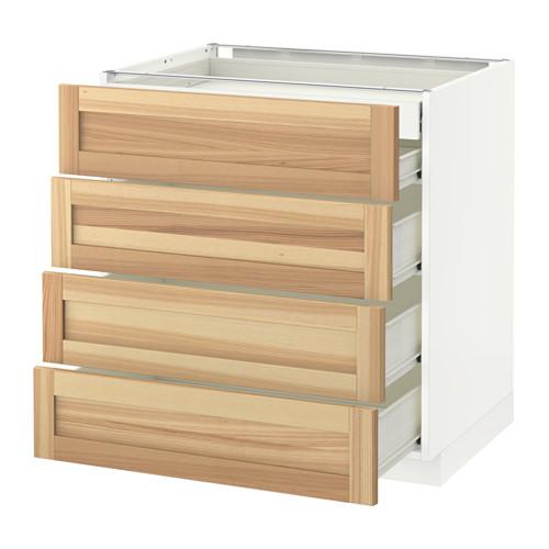 МЕТОД / ФОРВАРА Нплн шк 4фрнт/2нзк/3срд ящ - белый, Торхэмн естественный ясень, 80x60 см МЕТОД / ФОРВАРА Нплн шк 4фрнт/2нзк/3срд ящ - белый, Торхэмн естественный ясень, 80x60 см