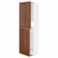 МЕТОД Высок шкаф д холодильн/мороз - белый, Филипстад коричневый, 60x60x200 см