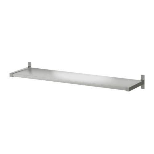 EKBY BJÄRNUM/EKBY MOSSBY полка навесная алюминий 119x28 см