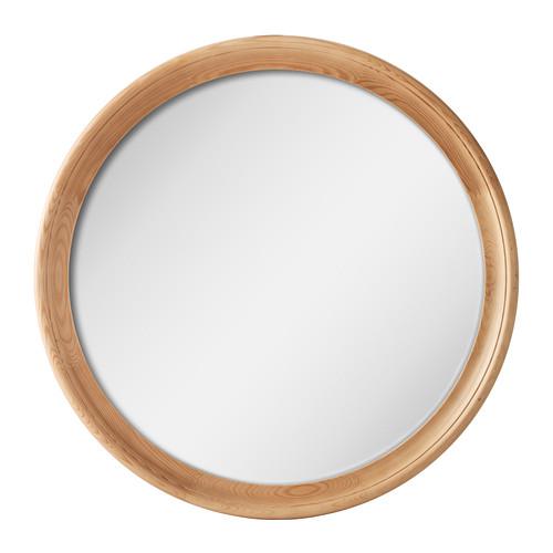 Stabekk Mirror Light Brown 602 880, Ikea Round Mirror Wood