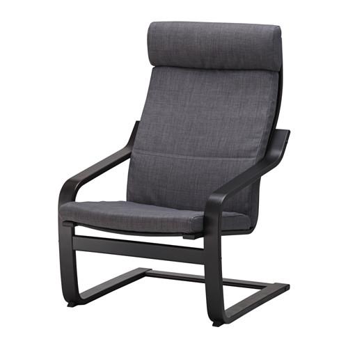 ПОЭНГ Подушка-сиденье на кресло - Шифтебу темно-серый, Шифтебу темно-серый