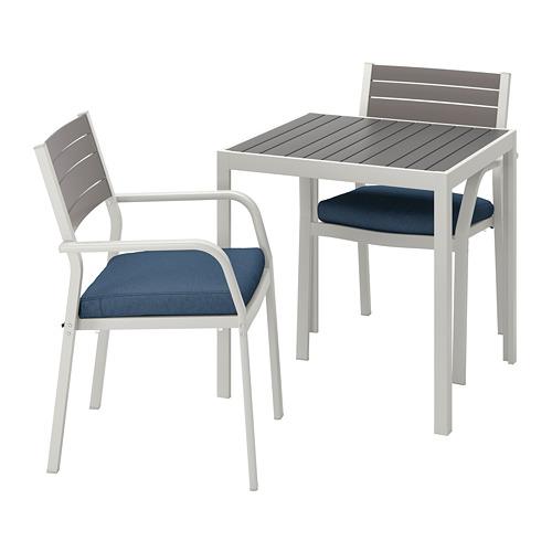 SJÄLLAND садовый стол и 2 легких кресла