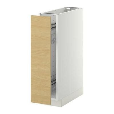 МЕТОД Напол шкаф/выдв внутр элем - Тингсрид под березу, белый