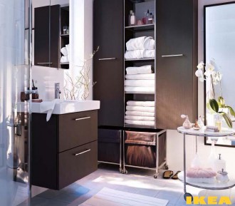 Интерьер ванной комнаты ИКЕА