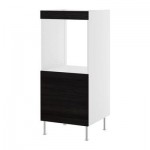 ФАКТУМ Высок шкаф д духовки+дверь - Гношё черный ФАКТУМ Высок шкаф д духовки+дверь - Гношё черный