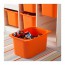 TROFAST комбинация д/хранения белый/оранжевый