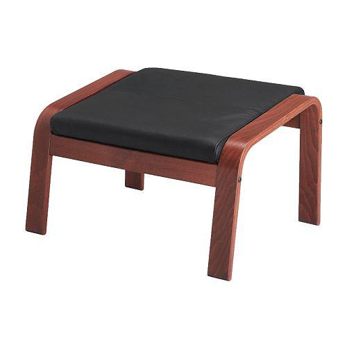 ПОЭНГ Табурет для ног - Смидиг черный, Смидиг черный ПОЭНГ Табурет для ног - Смидиг черный, Смидиг черный