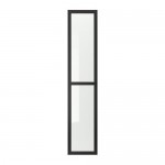 OXBERG стеклянная дверь черно-коричневый 40x192 cm
