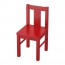 KRITTER детский стул красный 27x29x53 cm