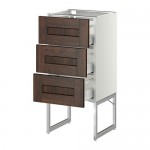 МЕТОД / МАКСИМЕРА Нплн шк 3 фрнт/3 средн ящика - белый, Эдсерум под дерево коричневый, 40x37x60 см МЕТОД / МАКСИМЕРА Нплн шк 3 фрнт/3 средн ящика - белый, Эдсерум под дерево коричневый, 40x37x60 см