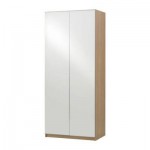 ПАКС Гардероб 2-дверный - Пакс Викедаль , под дуб, 100x60x236 см, плавно закрывающиеся петли ПАКС Гардероб 2-дверный - Пакс Викедаль , под дуб, 100x60x236 см, плавно закрывающиеся петли