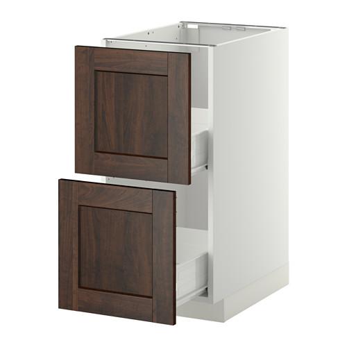 МЕТОД / ФОРВАРА Наполн шк 2 фрнт/2 средн ящ - белый, Эдсерум под дерево коричневый, 40x60 см МЕТОД / ФОРВАРА Наполн шк 2 фрнт/2 средн ящ - белый, Эдсерум под дерево коричневый, 40x60 см