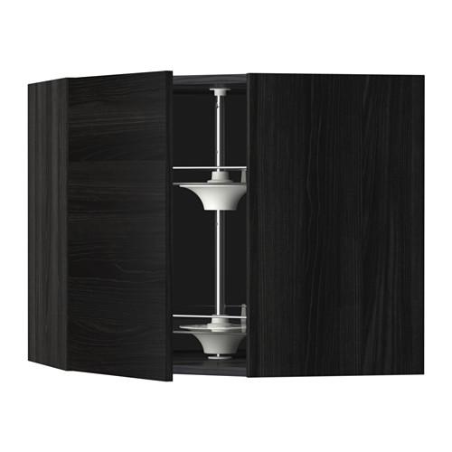 МЕТОД Угл нвсн шкф с вращающ секц - под дерево черный, Тингсрид под дерево черный, 68x60 см МЕТОД Угл нвсн шкф с вращающ секц - под дерево черный, Тингсрид под дерево черный, 68x60 см