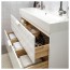 ГОДМОРГОН / БРОВИКЕН Шкаф для раковины с 2 ящ - Решён белый