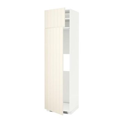 МЕТОД Выс шкаф д/холодильн или морозильн - 60x60x220 см, Хитарп белый с оттенком, белый