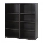 БЕСТО Стеллаж - черно-коричневый