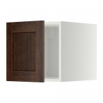 МЕТОД Верхний шкаф - белый, Эдсерум под дерево коричневый МЕТОД Верхний шкаф - белый, Эдсерум под дерево коричневый