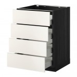 METOD напольн шкаф 4 фронт панели/4 ящика оцинковка