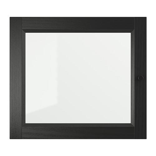 OXBERG стеклянная дверь черно-коричневый 40x35 cm