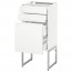 МЕТОД / МАКСИМЕРА Напольн шкаф 3фронт пнл/2низ/2ср ящ - белый, Воксторп белый, 40x37x60 см