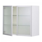 ФАКТУМ Навесной шкаф с 2 стеклянн дверями - Авсикт матовое стекло, 60x70 см