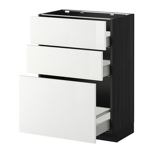 METOD напольн шкаф 3фрнт пнл/2низк/1ср ящ METOD напольн шкаф 3фрнт пнл/2низк/1ср ящ