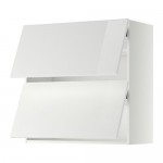 METOD навесной шкаф/2 дверцы, горизонтал белый/Рингульт белый 80x38.8x80 cm