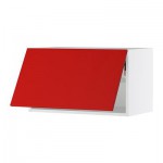 ФАКТУМ Горизонтальный навесной шкаф - Рубрик Аплод красный, 92x40 см