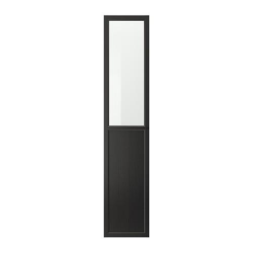 OXBERG панельн/стеклян дверца черно-коричневый