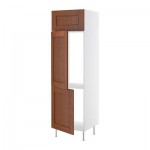 ФАКТУМ Выс шкаф для хол/мороз с 3 дверями - Ликсторп коричневый, 60x211 см