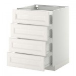 МЕТОД / ФОРВАРА Напольн шкаф 4 фронт панели/4 ящика - 60x60 см, Лаксарби белый, белый МЕТОД / ФОРВАРА Напольн шкаф 4 фронт панели/4 ящика - 60x60 см, Лаксарби белый, белый
