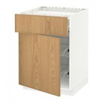 МЕТОД / ФОРВАРА Нплн шк д/врч пнл/ящ/2првл крзн - Экестад дуб, белый