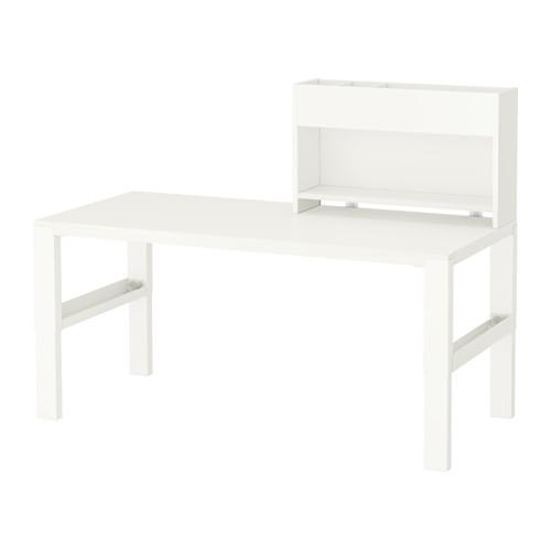 ПОЛЬ Стол с дополнительным модулем - белый