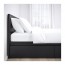 MALM высокий каркас кровати/4 ящика черно-коричневый 180x200 cm