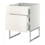 МЕТОД / ФОРВАРА Наполн шк 2 фрнт/3 средн ящ - 60x60x60 см, Веддинге белый, белый