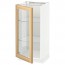 МЕТОД Напольный шкаф со стекл дверцей - белый, 40x37x80 см