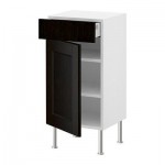 ФАКТУМ Напольн шкаф с полкой/ящиком/дверью - Рамшё черно-коричневый, 60x37 см ФАКТУМ Напольн шкаф с полкой/ящиком/дверью - Рамшё черно-коричневый, 60x37 см