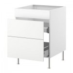 ФАКТУМ Напол шк п/мйк с 2 ящ/2 фрнт пнл - Аплод белый, 60 см ФАКТУМ Напол шк п/мйк с 2 ящ/2 фрнт пнл - Аплод белый, 60 см