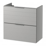 ГОДМОРГОН Шкаф для раковины с 2 ящ - светло-серый, 60x30x58 см