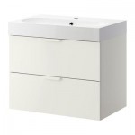 ГОДМОРГОН/БРОВИКЕН Шкаф для раковины с 2 ящ - белый