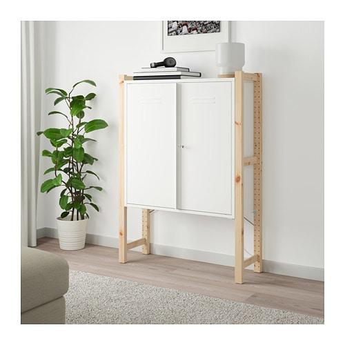 【引き取り限定】IKEA　扉付キャビネット　IVAR ドア付きIVARキャビネット（492.482.07）-レビュー、価格、購入場所