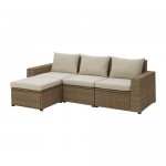SOLLERÖN 3-местный модульный диван, садовый