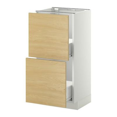 МЕТОД / ФОРВАРА Напольный шкаф с 2 ящиками - 40x37 см, Тингсрид под березу, белый МЕТОД / ФОРВАРА Напольный шкаф с 2 ящиками - 40x37 см, Тингсрид под березу, белый